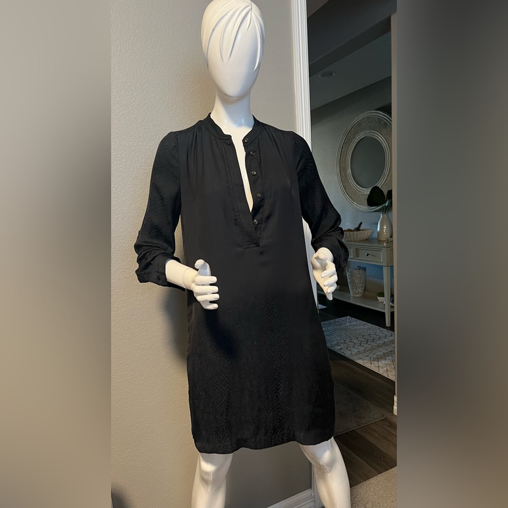 Banana Republic Midnight Blue Animal Print Dress size 4